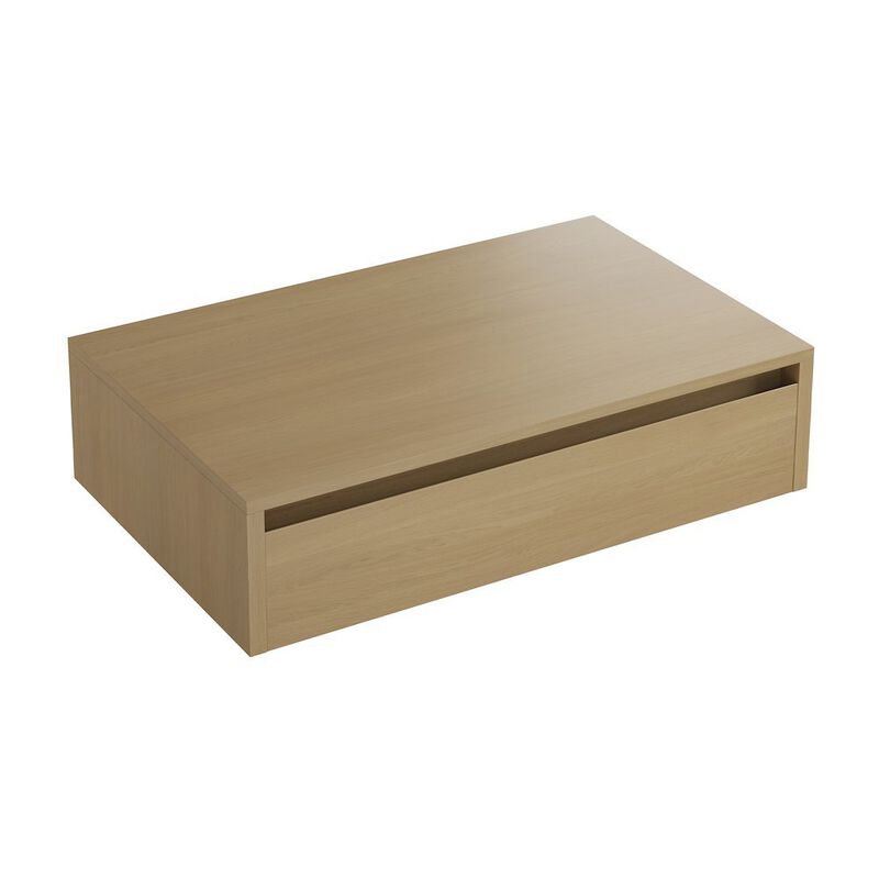 Avancer 36" Wall-Mounted Bathroom Vanity Cabinet without Top in Natural Oak image number 2