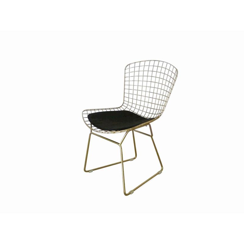 Pangea Home Gold Shuttle Dining Chair (Set Of 2)