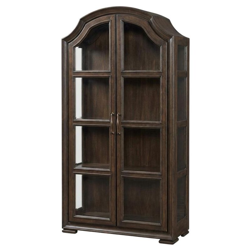 Liberty Furniture Providence Park Bunching Display Cabinet for Dining Room - Chateau Brown image number 0