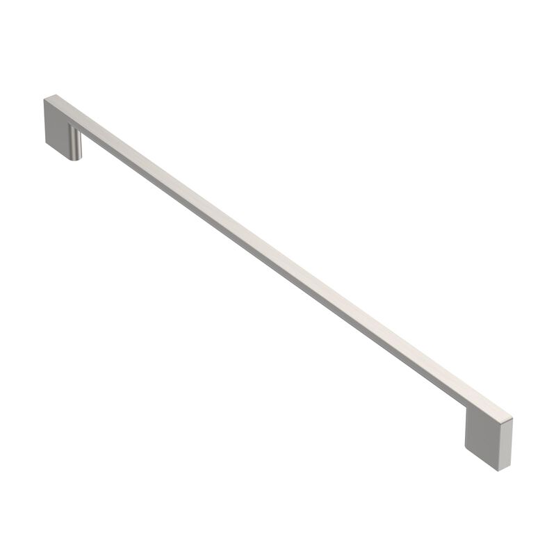 Alzassbg 5 Pack Brushed Satin Nickel Cabinet Pulls, 12-1/2 Inch(320mm) Hole Centers Rectangle Cabinet Handles Kitchen Pulls for