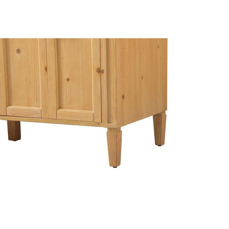 Elegant Kitchen and Bath 60 inch double bathroom vanity in natural wood