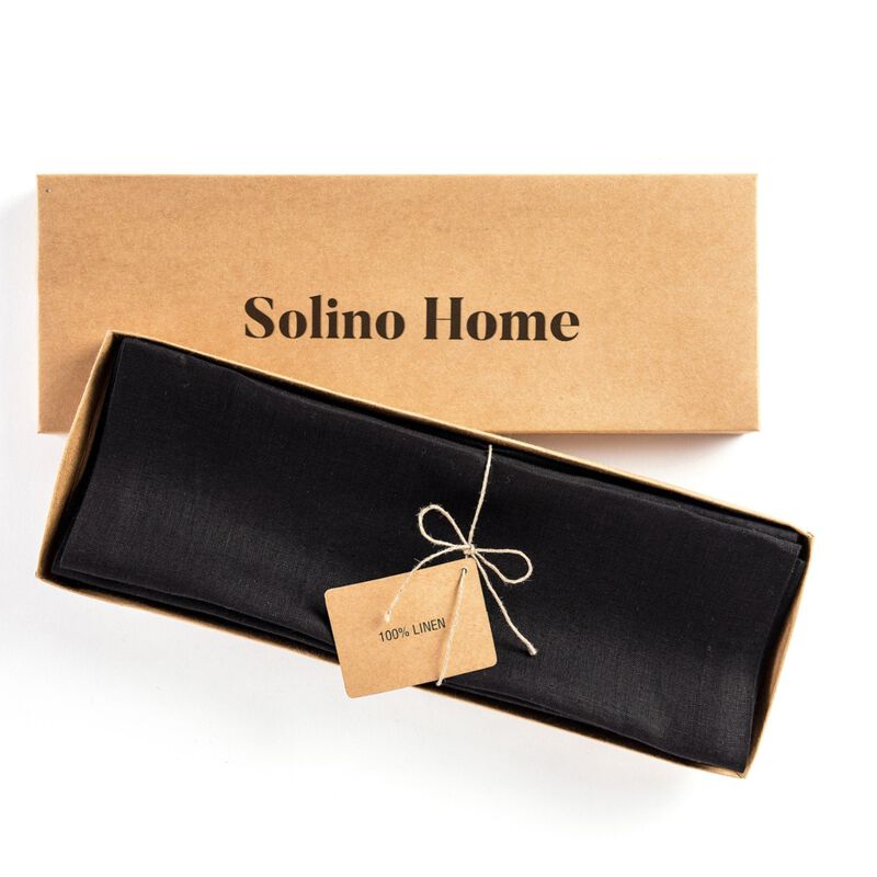 Christmas Linen Square Placemats 14 x 14 in Set of 4 - Fete, Solino Home