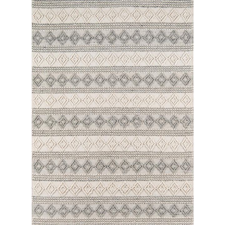 Momeni Contemporary Runner Area Rug, Ivory, 2'3 X 8' Runner