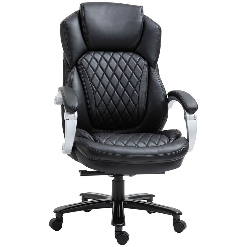 Black Executive Comfort: Big and Tall High-Back Office Chair