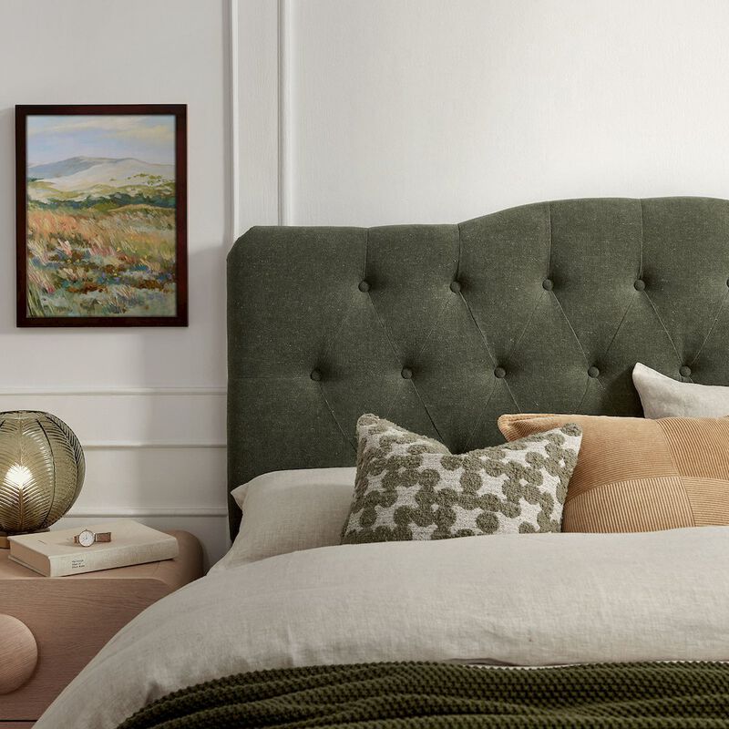 Annabel Premium Linen Blend Full Headboard image number 7