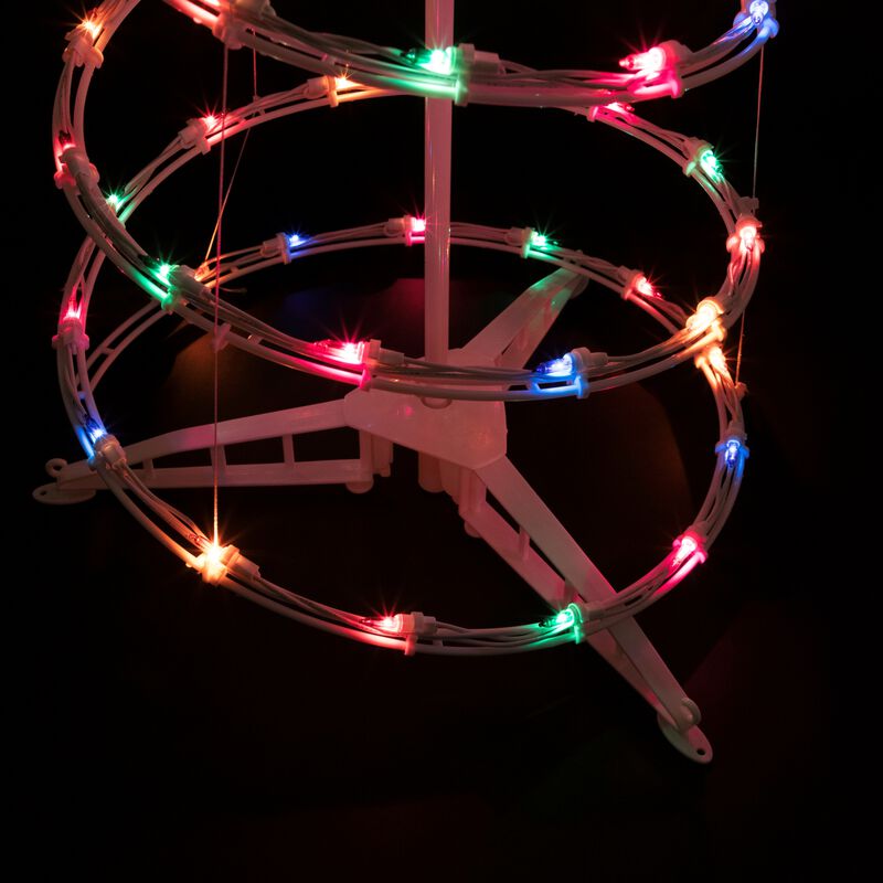 3ft Lighted Spiral Cone Tree Outdoor Christmas Decoration  Multi Lights image number 6