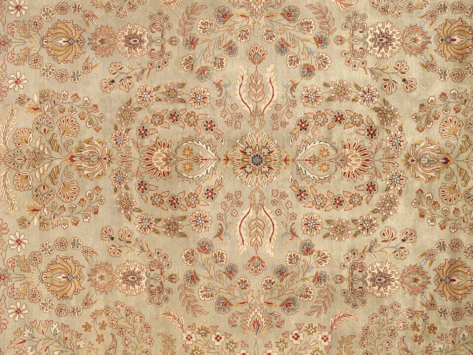 Pasargad Home Baku Hand-Knotted Lamb's Wool Area Rug- 7' 10" X 9' 10"
