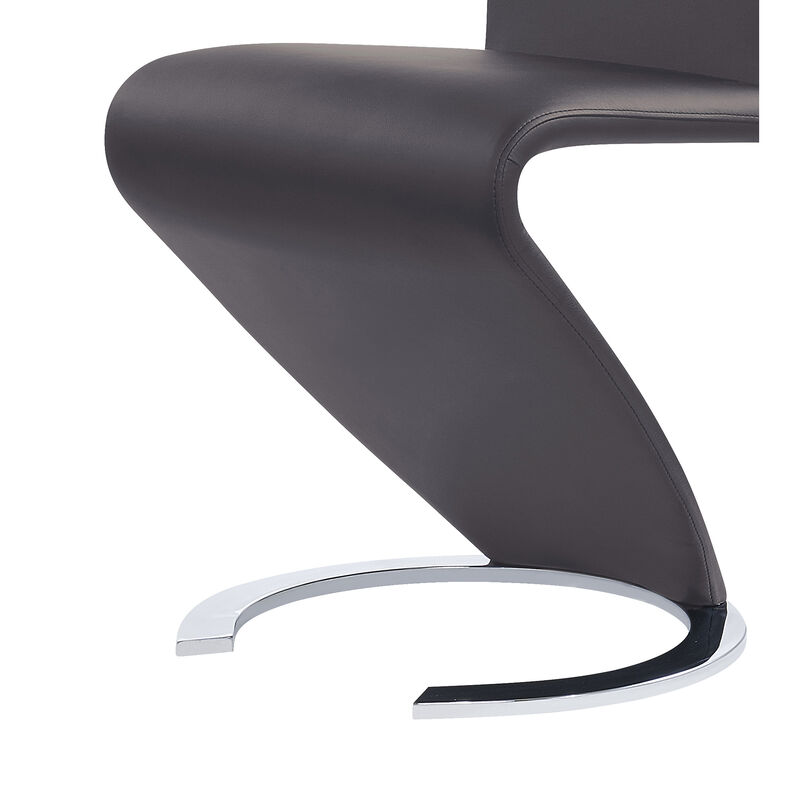 Grey Modern Dining Chairs Set of 2 image number 4