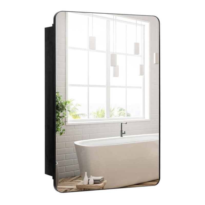 Hivvago 20 x30 Inch Multi-Functional Bathroom Mirror Cabinet with Adjustable Shelves