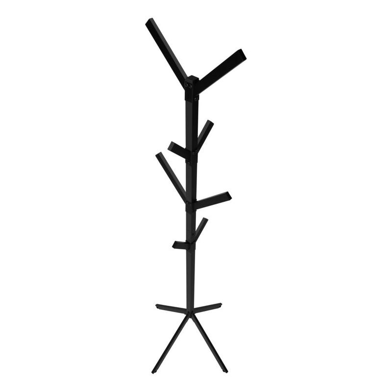 Monarch Coat Rack, Hall Tree, Free Standing, 8 Hooks, Entryway, 70H, Bedroom image number 4