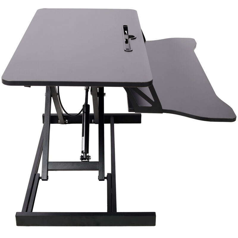 GOODSILO Ergonomic Adjustable Height Standing Desk Converter with Keyboard Tray for Home Office Workstations and Computer Monitors image number 9