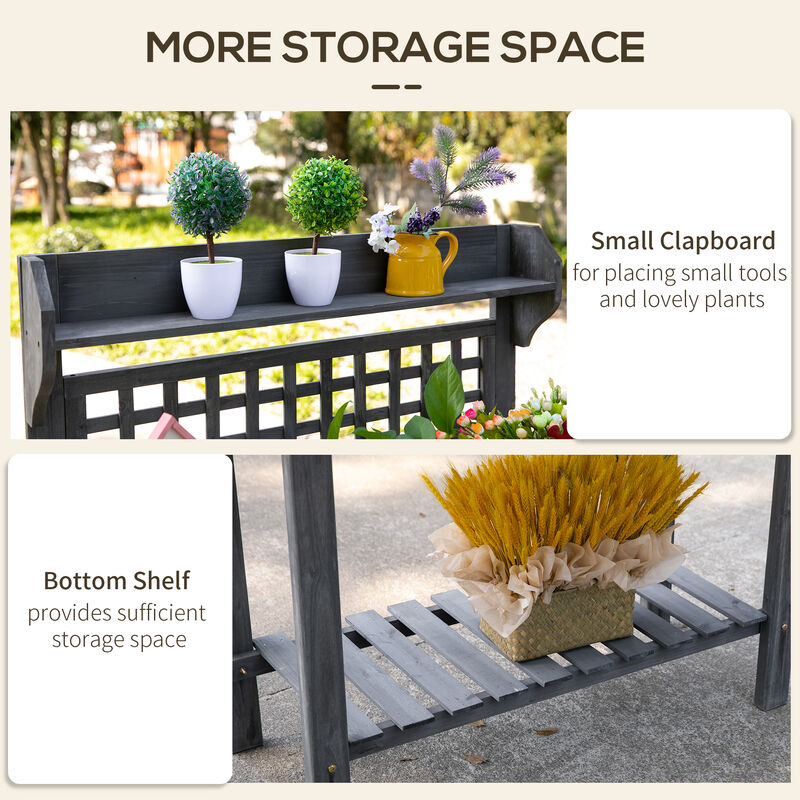 Hivvago Potting Bench Workstation for Garden, Patio, or Greenhouse image number 4