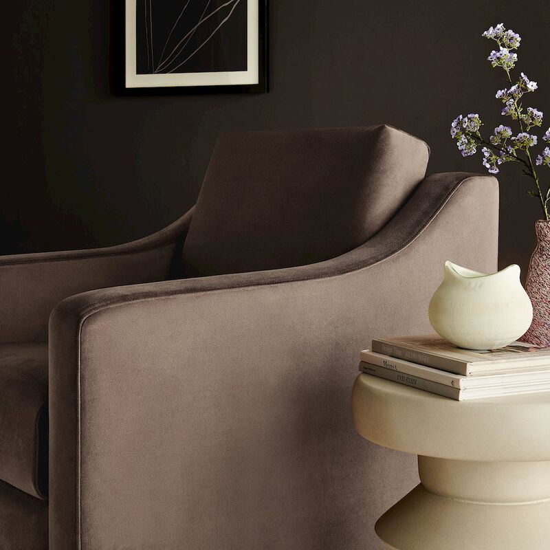 Liora Performance Velvet Armchair image number 8