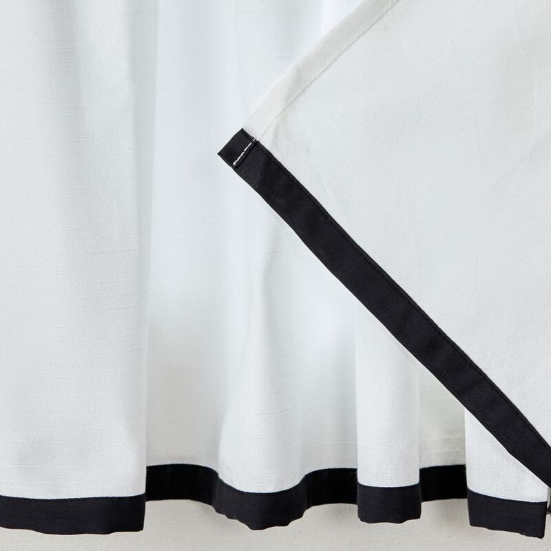 SKL Home By Saturday Knight Ltd Marrisa Curtain Tier Pair - 2-Pack - 56X24", Black