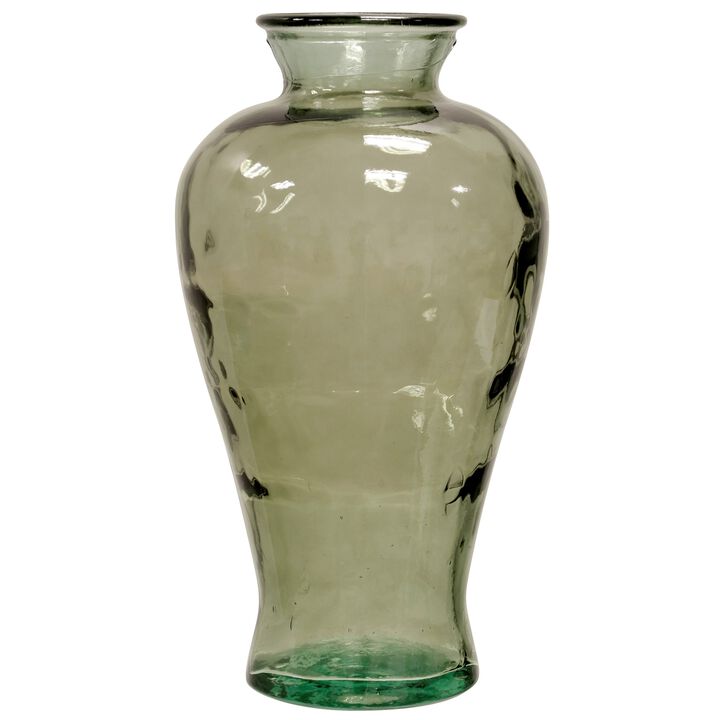 Clear Light Green Vase