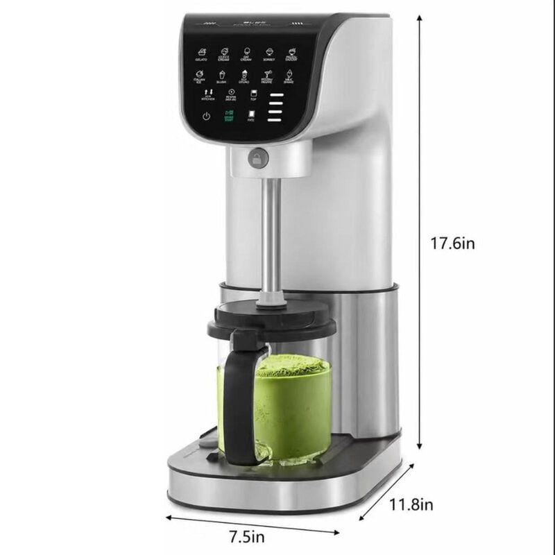 Ice Cream Maker, 12-in-1 Automatic Ice Cream Machine with Mix-in Function, 10 One-Touch Programs, One-Touch Storage, Dishwasher-Safe, 3 Pint Cups image number 1