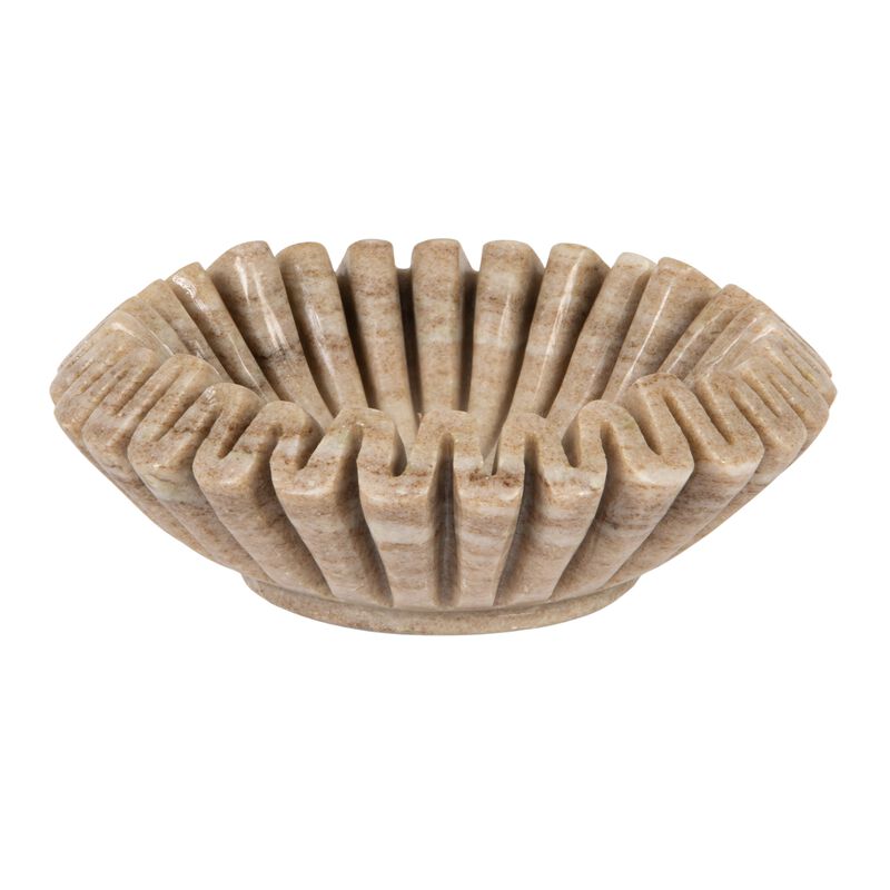 Round Marble Pleated Dish image number 0