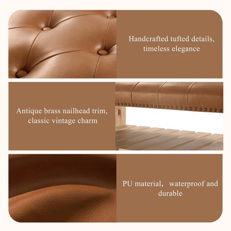 Merax Frame-Free Oversized Lounge Chair with Full Compression Foam, 4 Matching Pillows image number 6