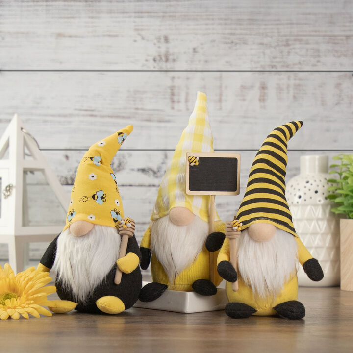10" Yellow and Black Bumblebee Springtime Gnome