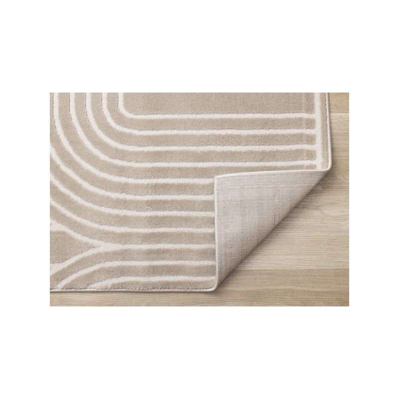 Novelle Home Logan Modern Geometric Cream Beige Area Rug, 7'10 x 10'6 image number 4