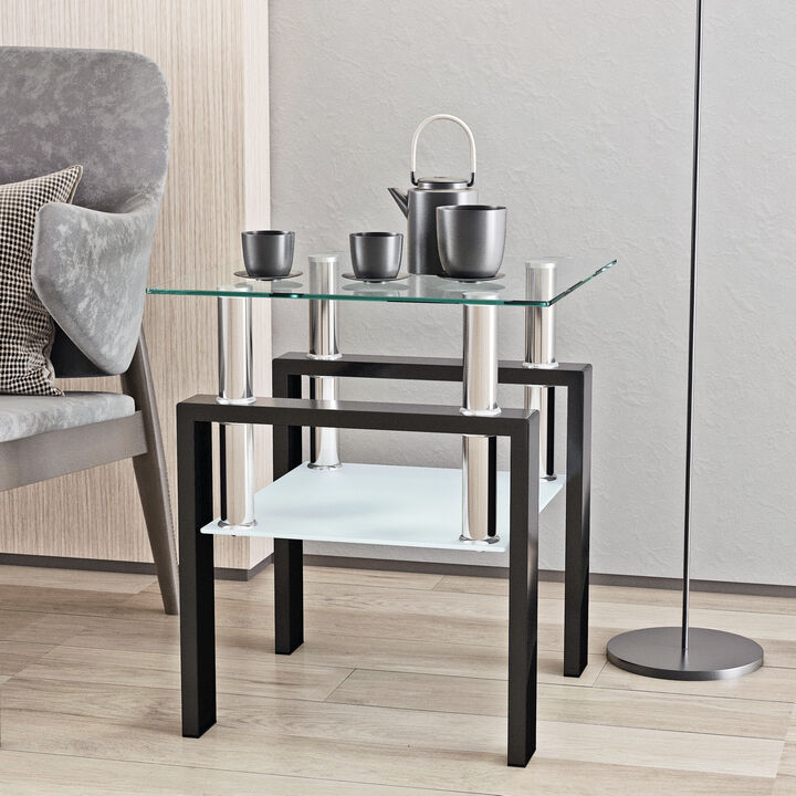 1-Piece Modern Tea Table Versatile Coffee Table & End Table for Any Space