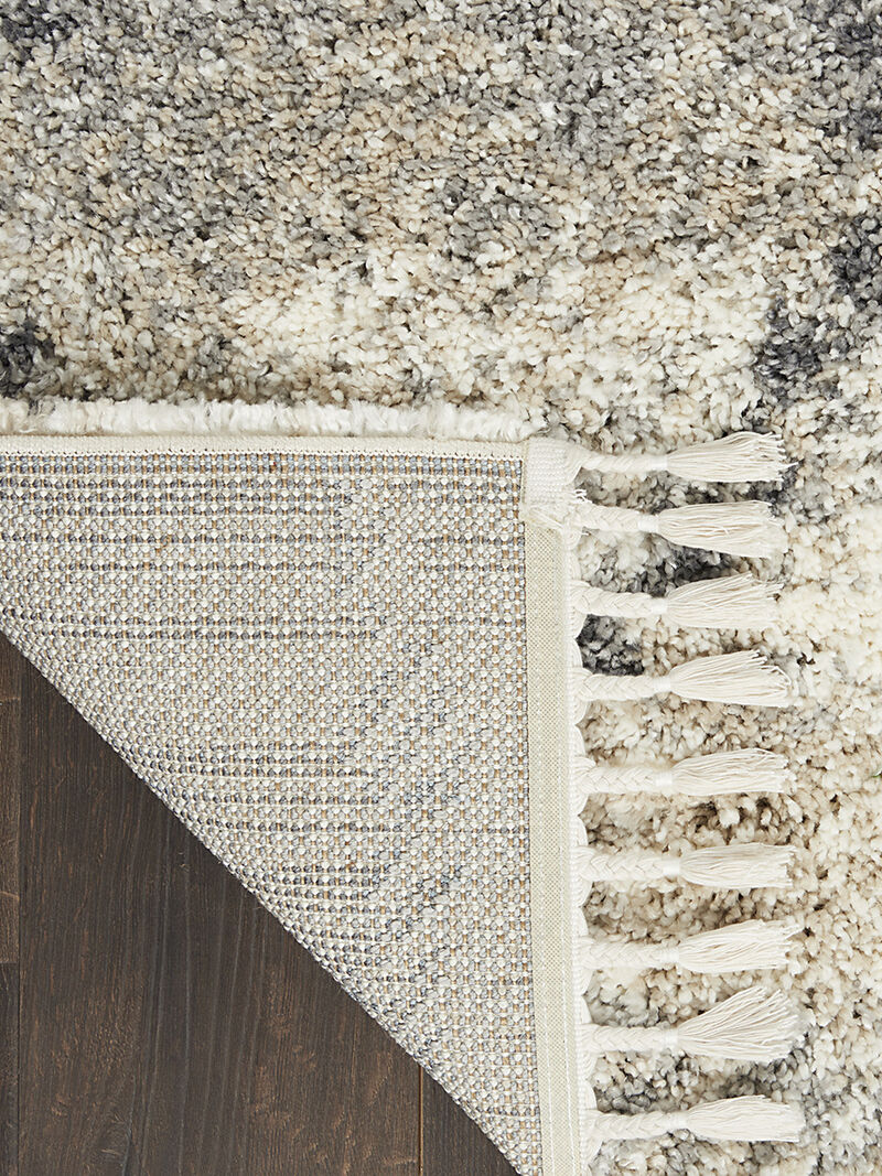 Oslo Shag OSL01 Ivory/Gray 7'10" x 10'6" Rug