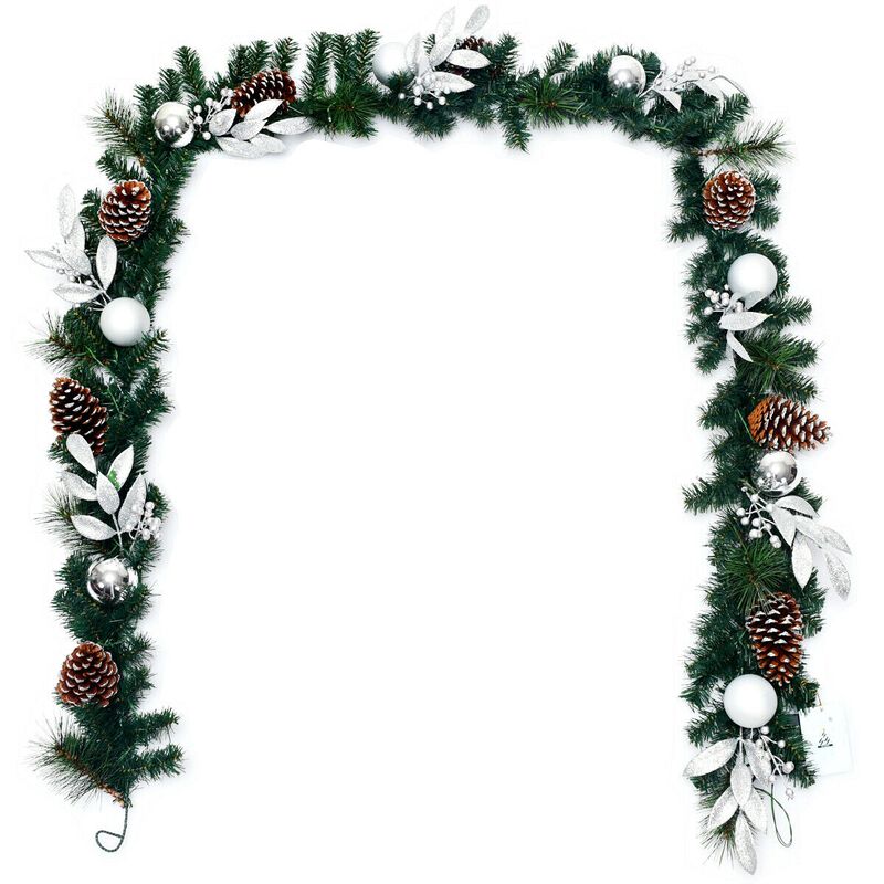 Pre-Lit Artificial Christmas Garland with LED Lights For Christmas image number 3