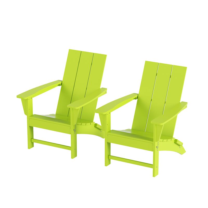WestinTrends Modern Folding Adirondack Chair (Set of 2)
