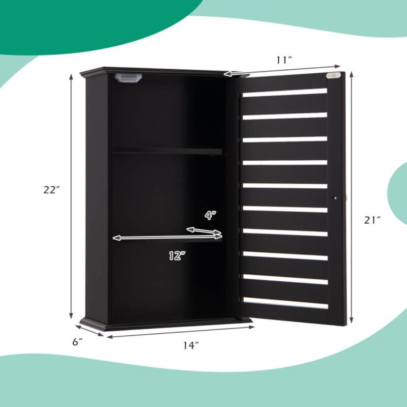 Hivago Wall Mount Medicine Cabinet Multifunction Storage Organizer