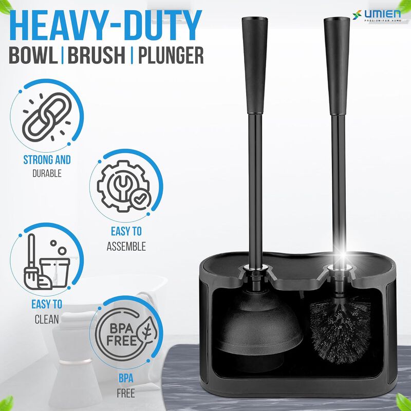 UMIEN | Toilet Brush and Plunger Set
