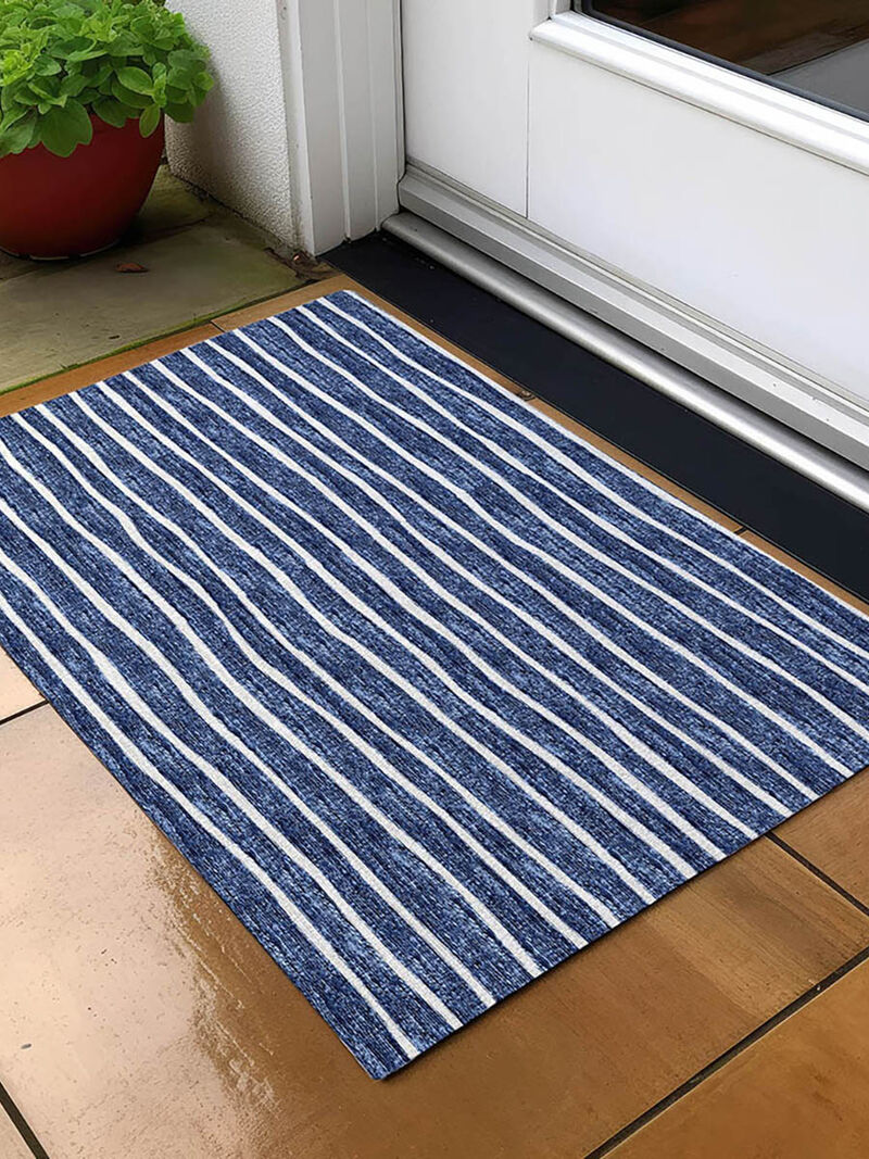Laidley LA1 Navy 20" x 30" Rug