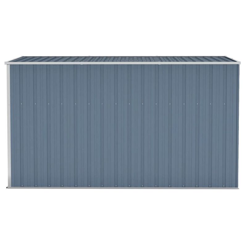 Garden Shed Grey Galvanized Steel Large Garden Shed Rectangular