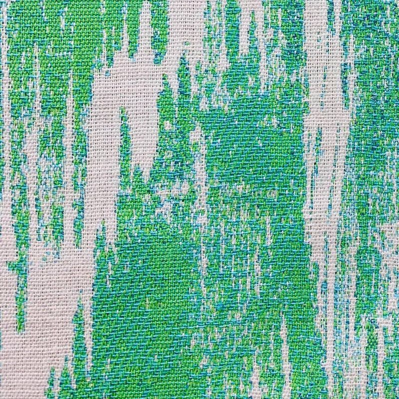 Plutus Brands Green Avalanche Green Ikat Luxury Outdoor/Indoor Throw Pillow image number 2