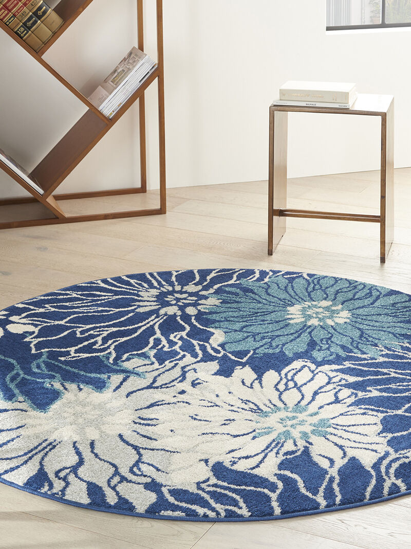 Passion PSN17 Navy/Ivory 5'3" x 7'3" Rug image number 7