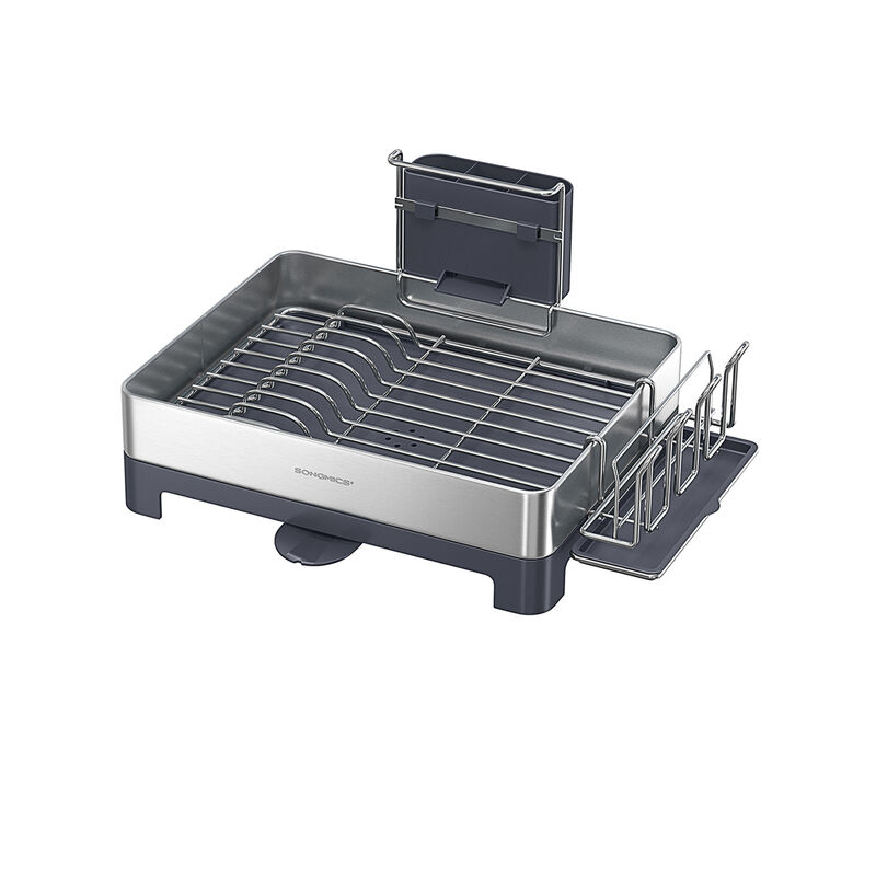Stainless Steel Dish Drying Rack Multi-Tier Design with Draining Tray image number 0