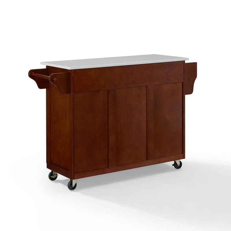 Crosley Furniture Eleanor Stone Top Kitchen Cart