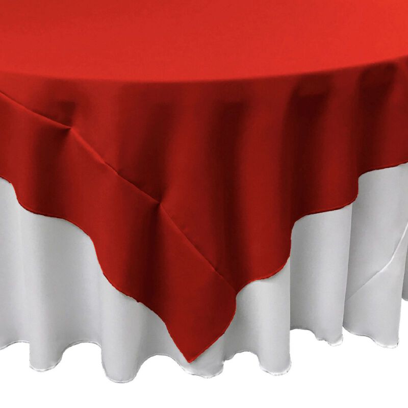 72-Inch Square Table Cover in Polyester Poplin for Kitchen or Parties image number 2