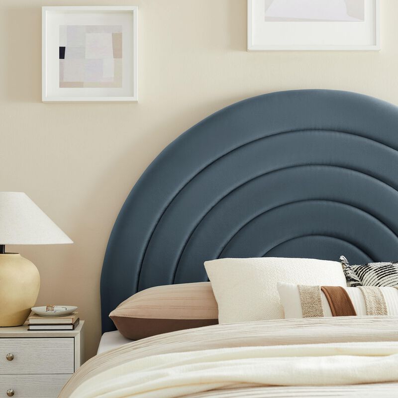 Solana Arched Performance Velvet King Headboard image number 4