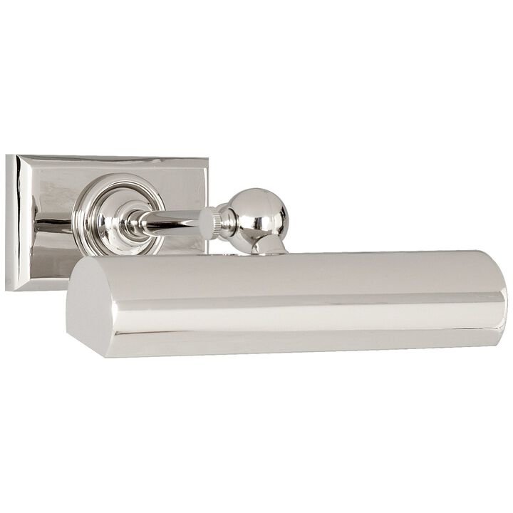 8" Cabinet Maker's Picture Light in Polished Nickel