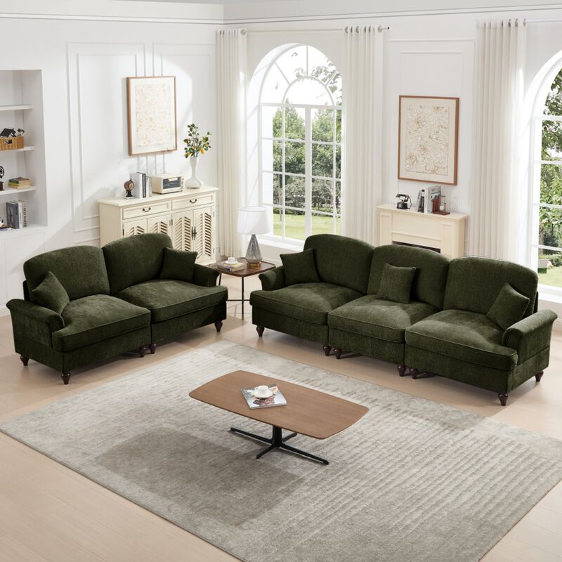 Baxpaf Mid-Century Modern Modular Sofa Set image number 3