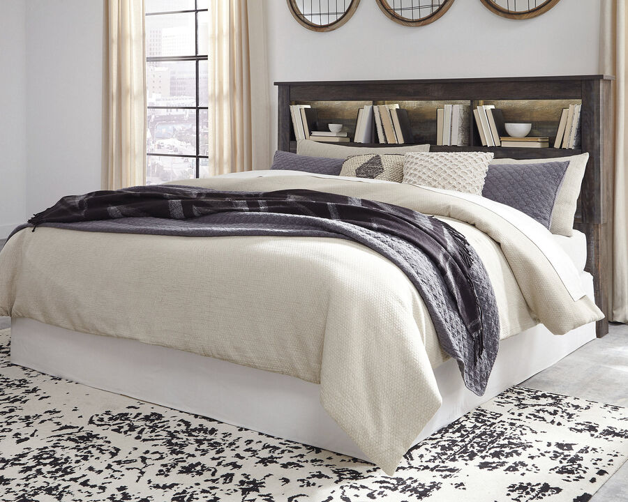 Drystan King/California King Bookcase Headboard
