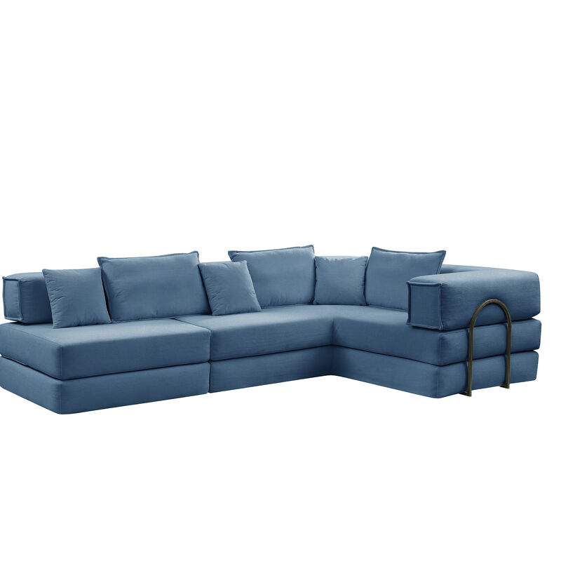 Merax Oversized Upholstered Sectional Sofa Couch Set