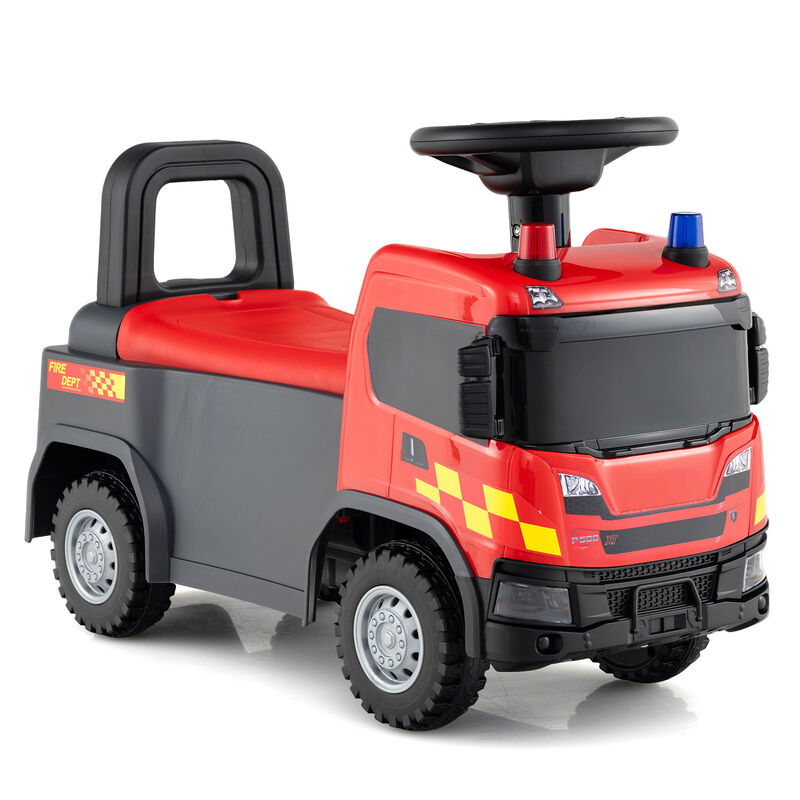 Ride On Push Truck Toy for Kids with Steering Wheel and Music for Playroom image number 0