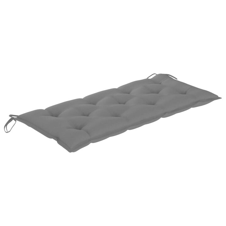 vidaXL Garden Bench Cushion Gray 47.2"x19.7"x2.8" Fabric