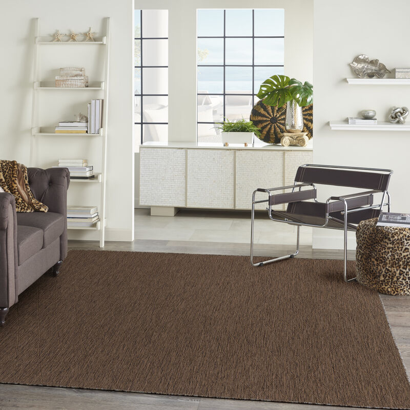 Washable Solutions WSL01 Mocha 10' x 14' Rug
