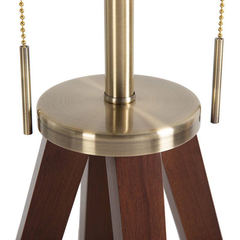 NOVA OF CALIFORNIA Quattro Floor Lamp - Dark Walnut image number 6