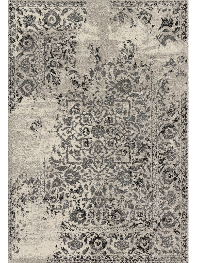 Emory EB01 Charcoal/Ivory 2'5" x 7'7" Rug