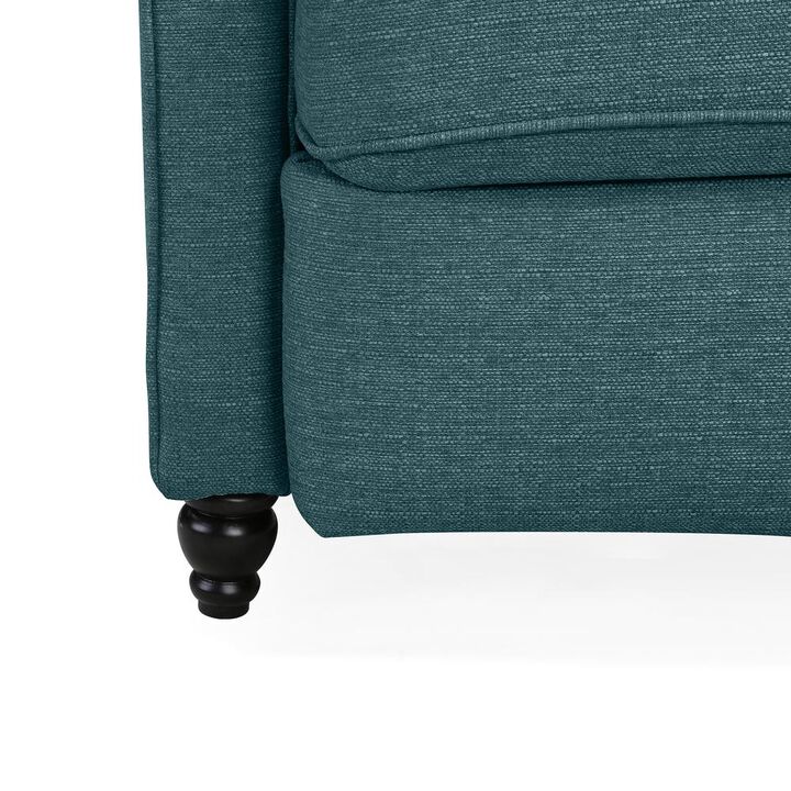 ProLounger Pushback Recliner in Caribbean Blue Linen