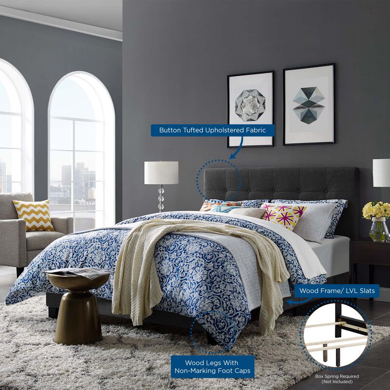 Modway - Amira King Upholstered Fabric Bed image number 7