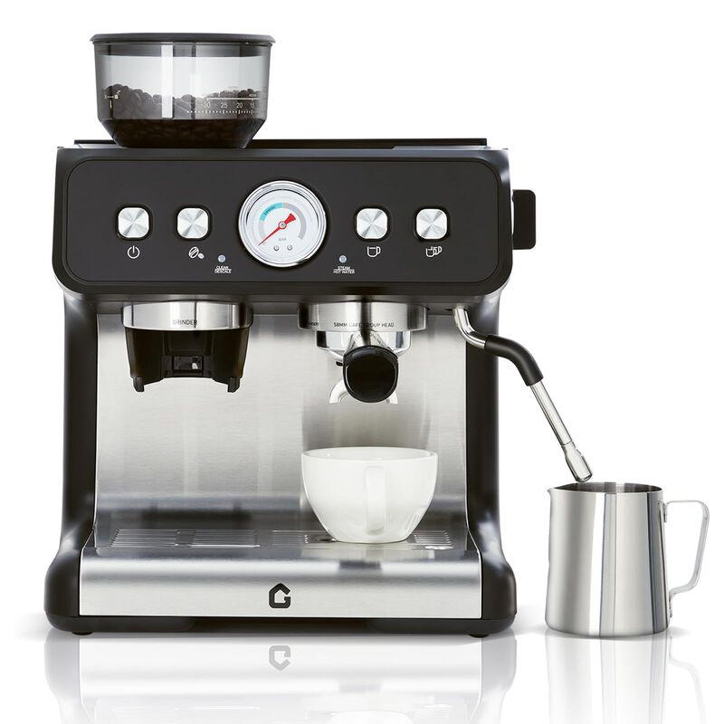 20 Bar Coffee Machine with Built-in Grinder, Stainless Steel, Steam Wand, 2.8L Tank &ndash; Home&Office image number 0